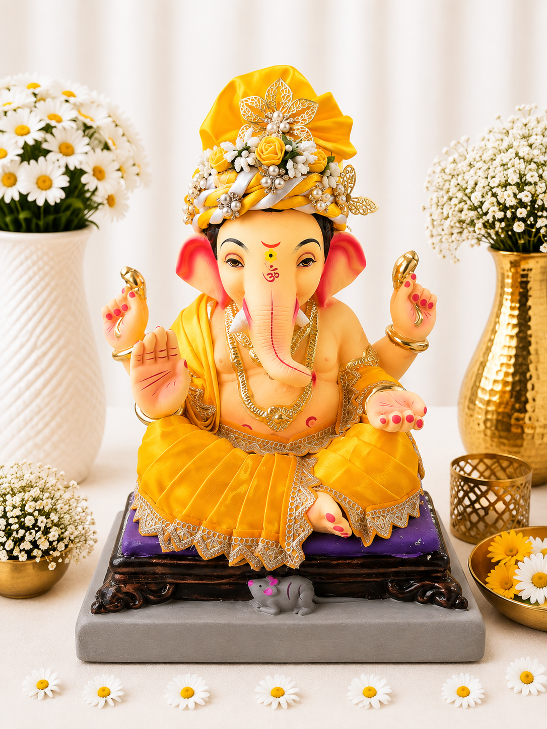 Plain Vastra Yellow - 15 inch