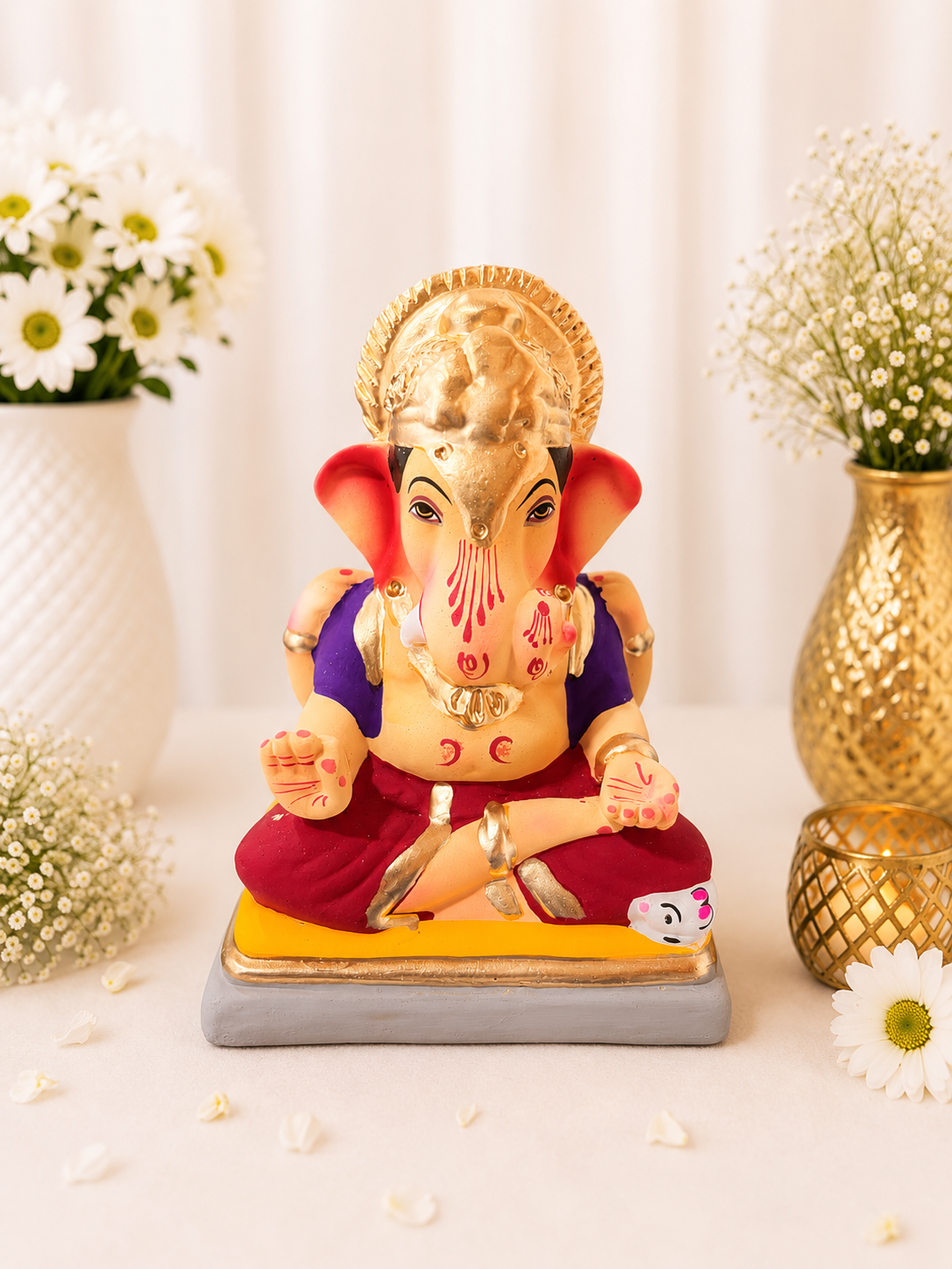 Dagdusheth Red Purple - 6 inch
