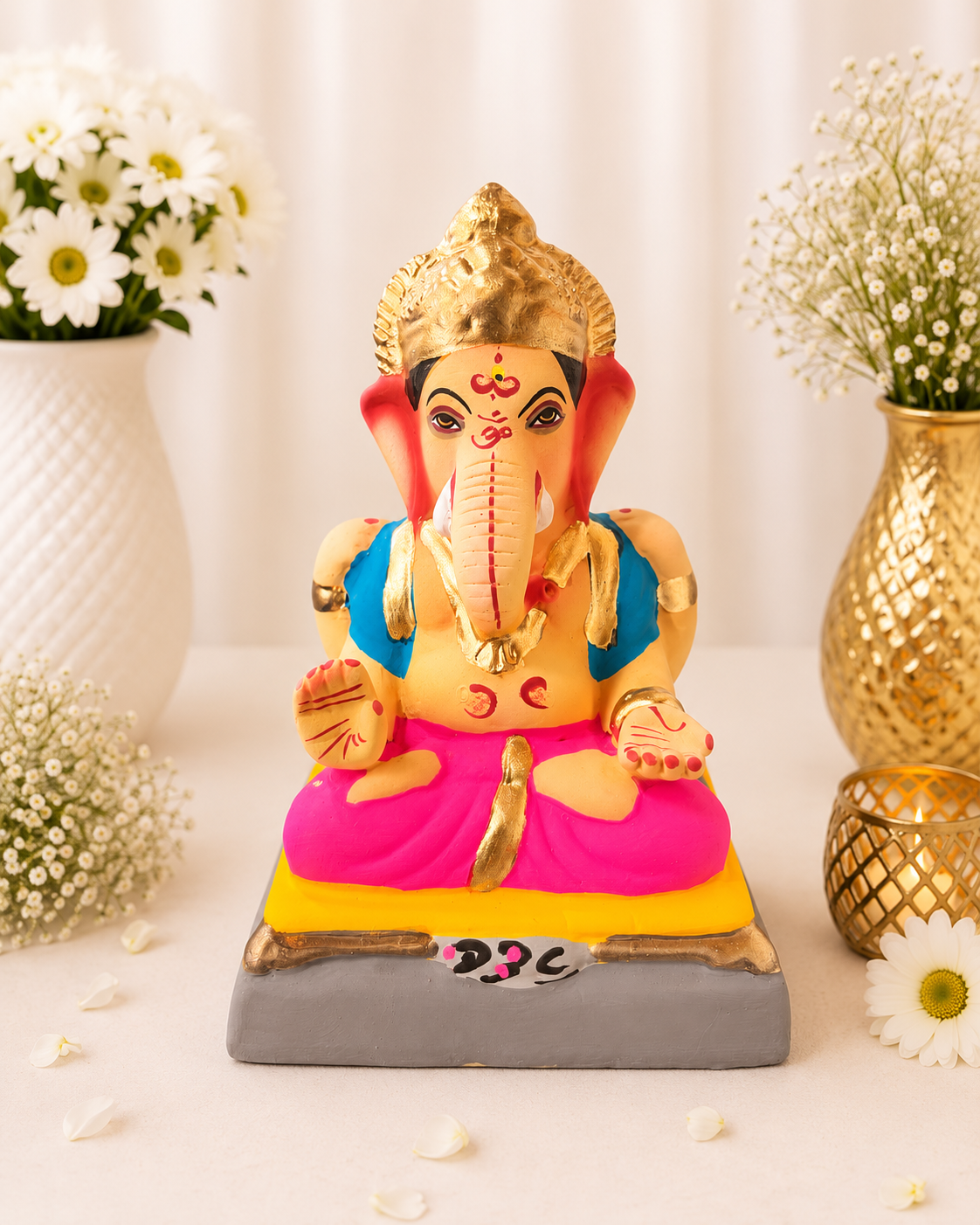 Chourang Pink Blue - 6 inch