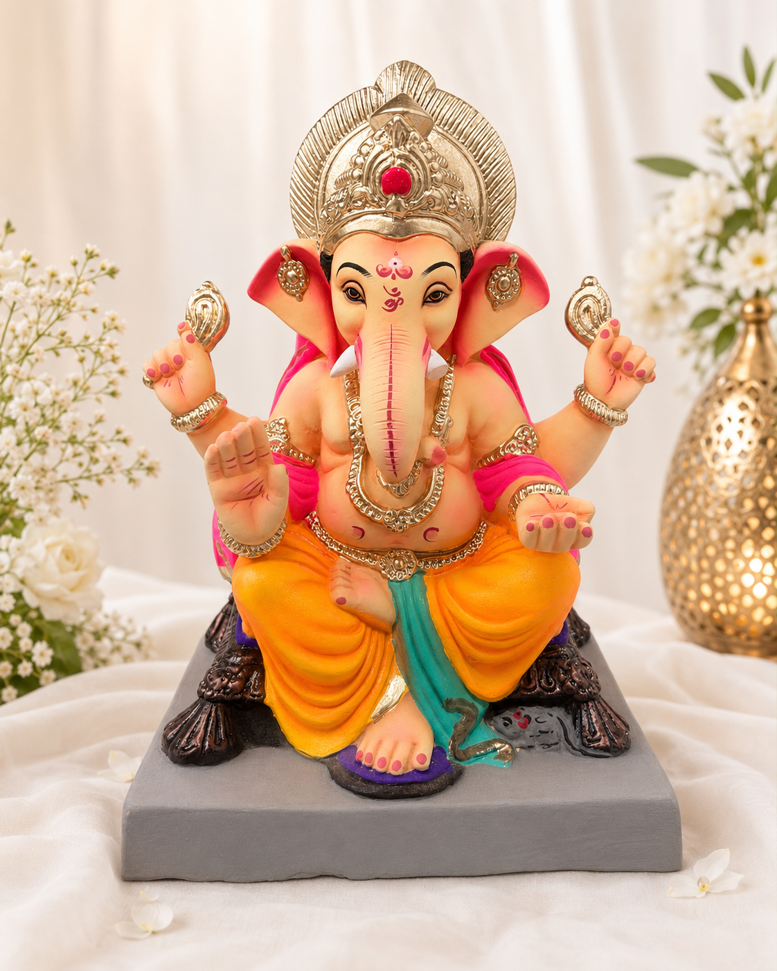 Welling Ganesh Yellow - 18 inch