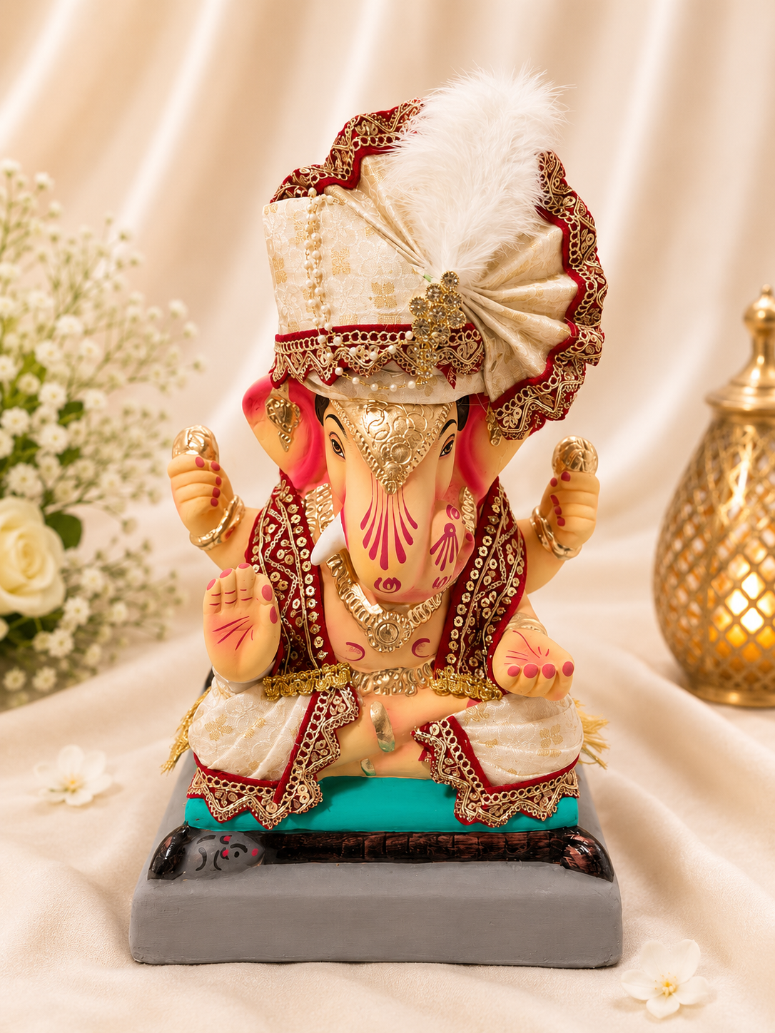 Plain Vastra White -12 inch