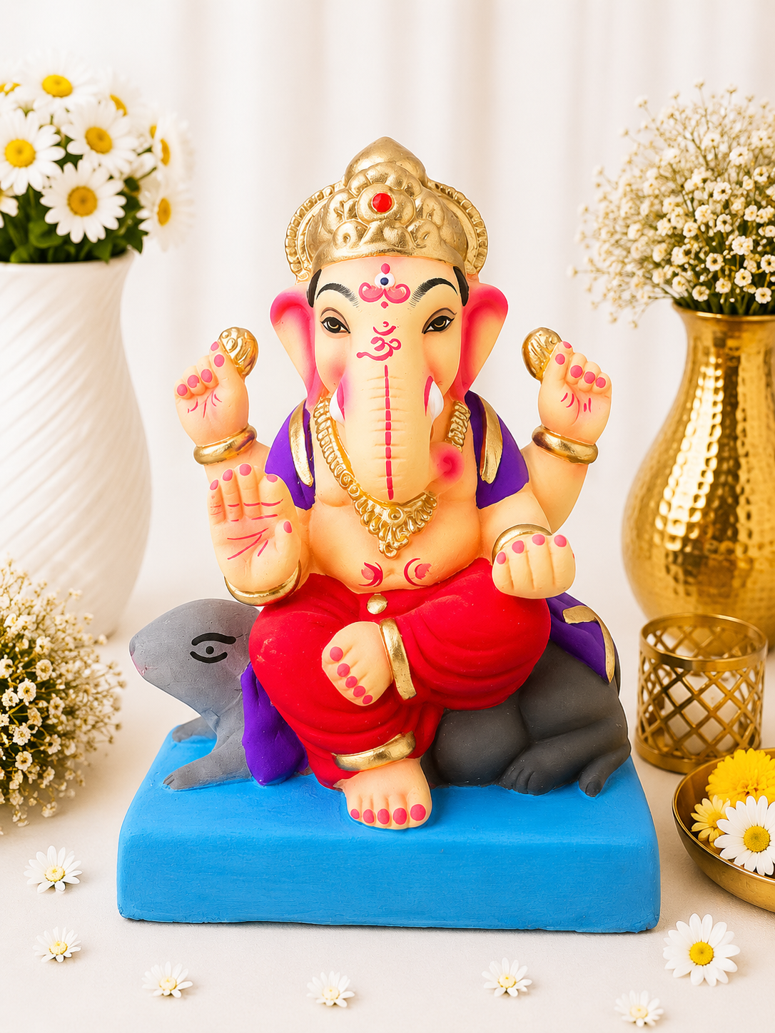 Undir Ganesh Red Purple - 9 inch