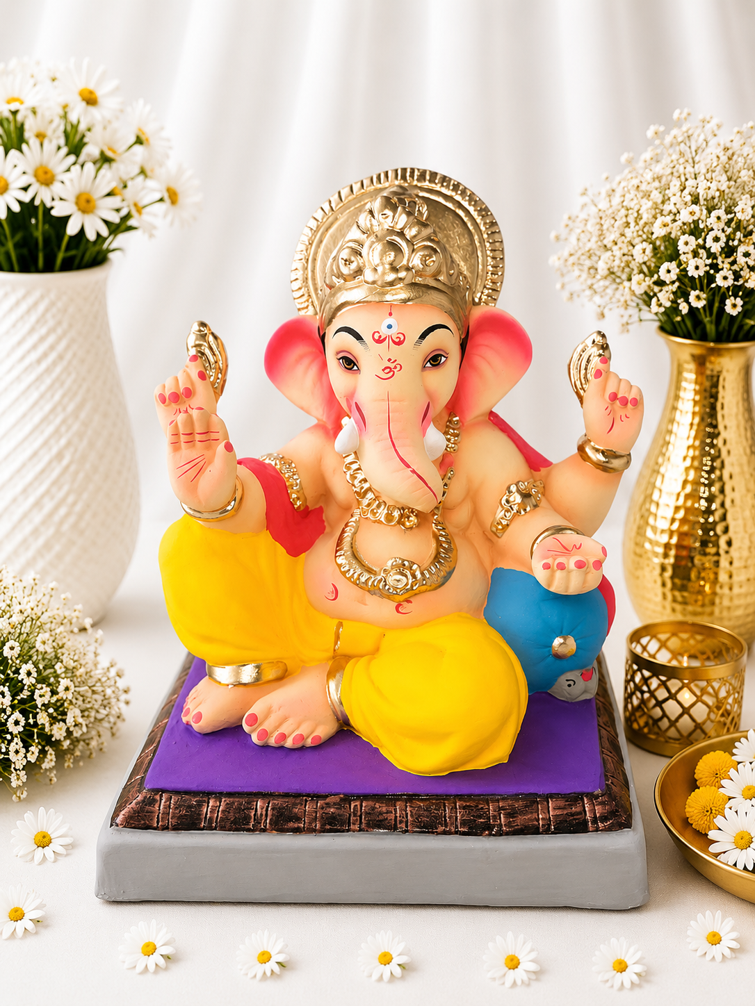Peshwai Yellow Red - 12 inch
