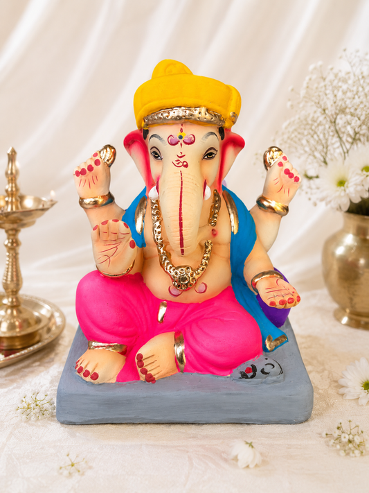 Tiak Pagdi Pink Teal - 9 inch
