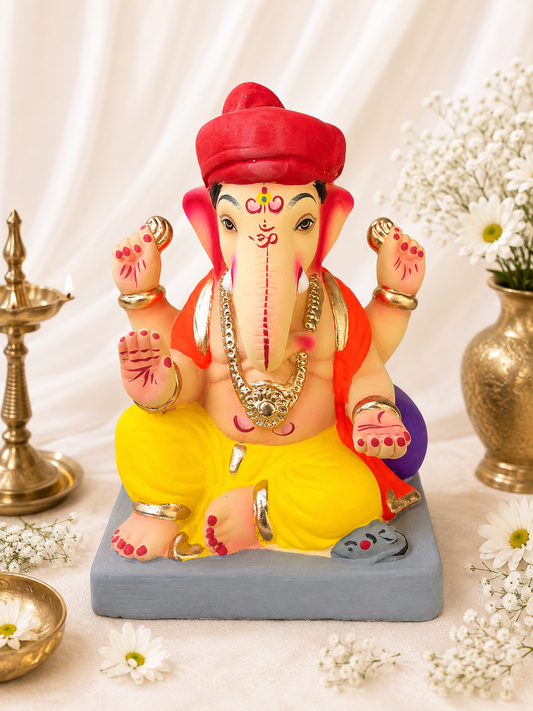 Tiak Pagdi Yellow Kesari - 9 inch
