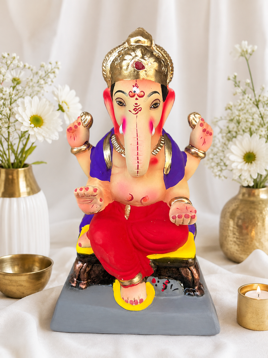 Nakshi Red Purple - 9 inch