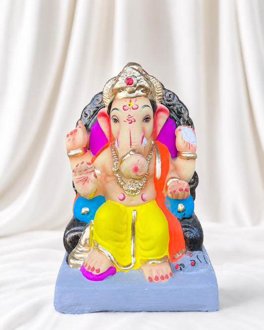 Lalbaug Cha Raja Yellow Kesari - 9 inch