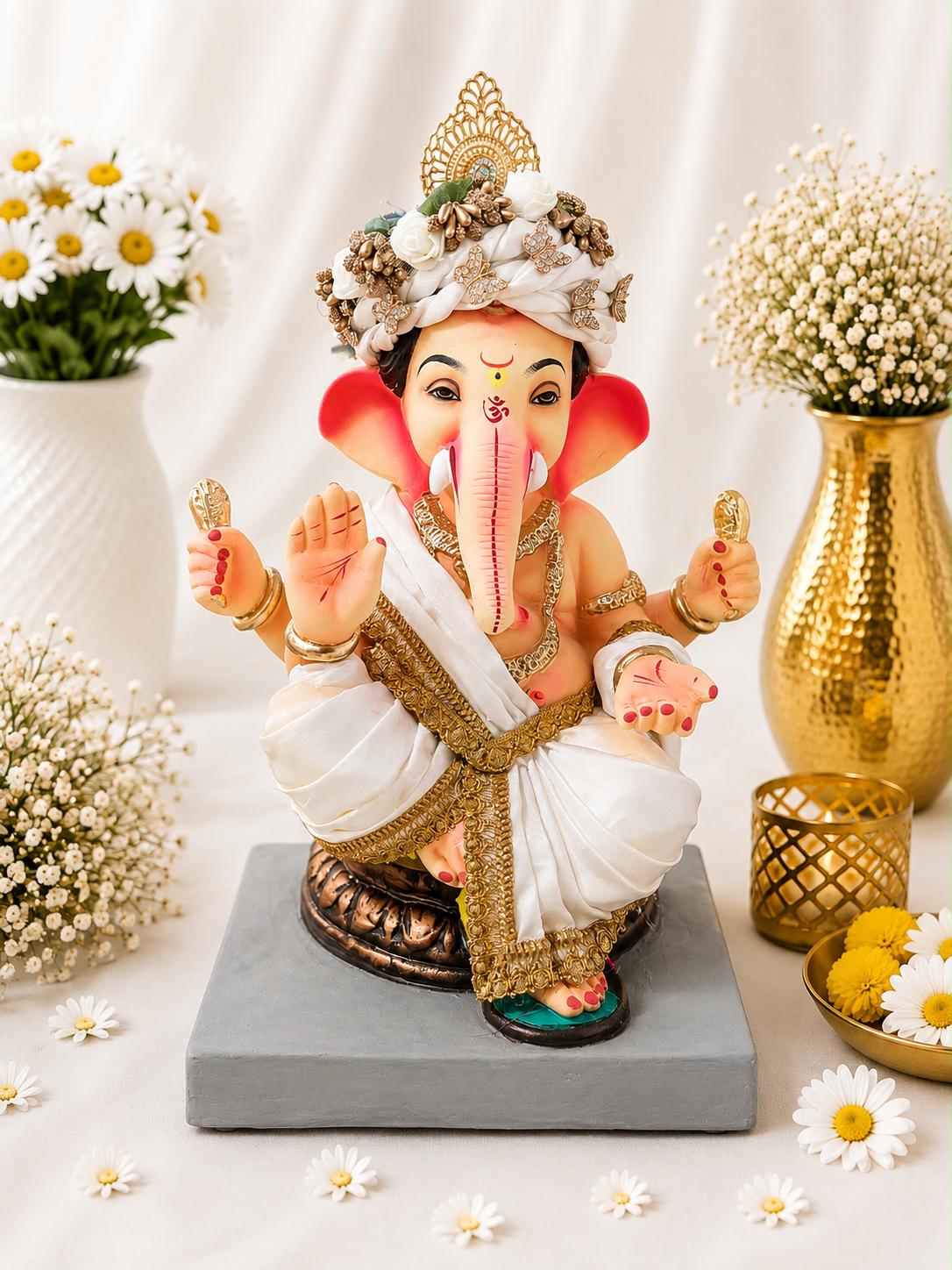 Plain Vastra White - 12 inch