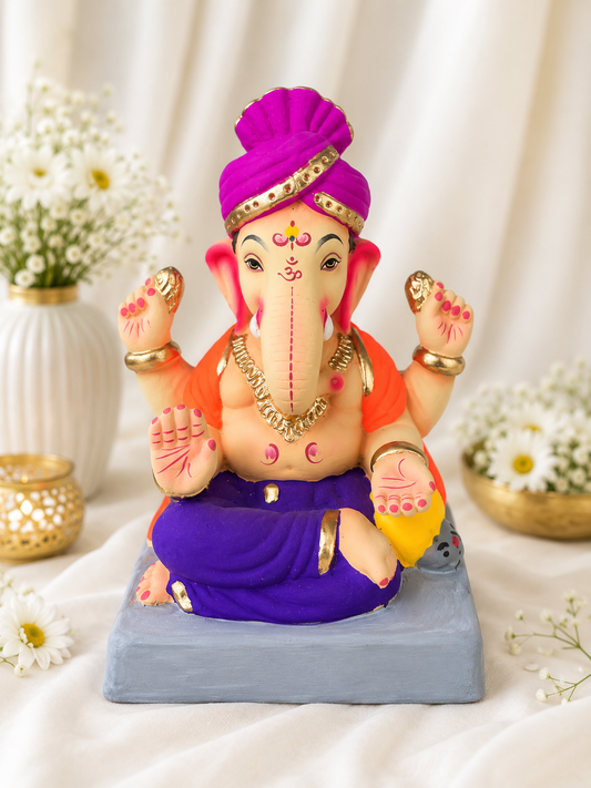 Puneri Pheta Purple Kesari - 9 inch