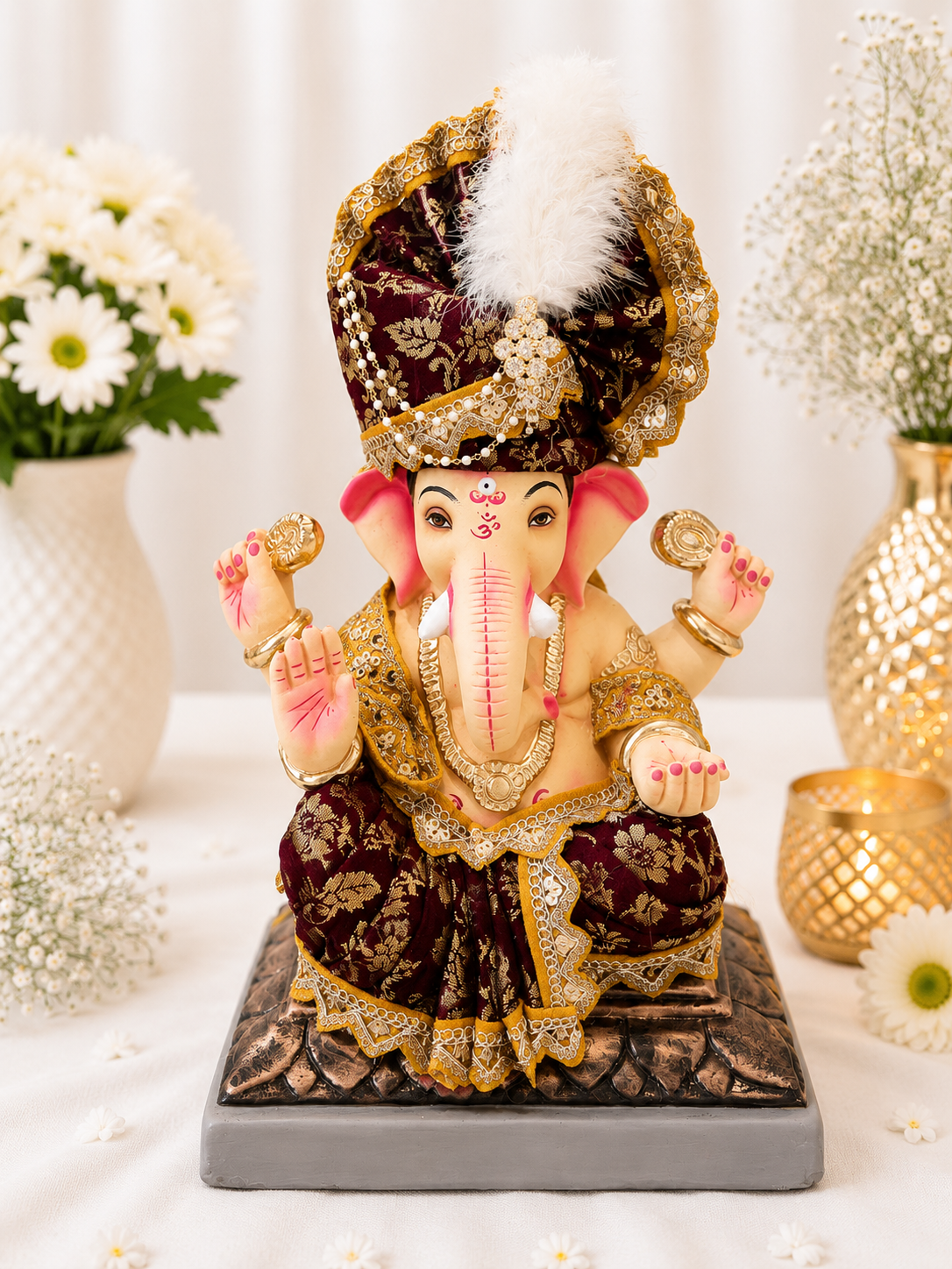 Pheta Vastra Maroon - 12 inch
