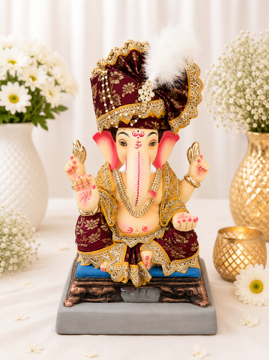 Pheta Vastra Maroon - 12 inch
