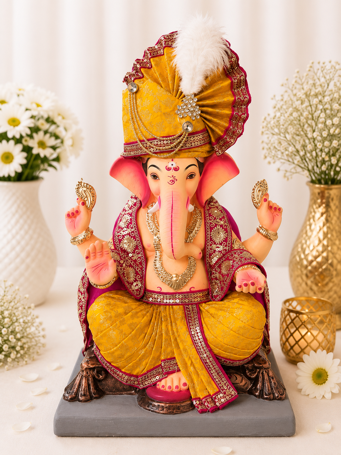 Pheta Vastra Yellow -21 inch