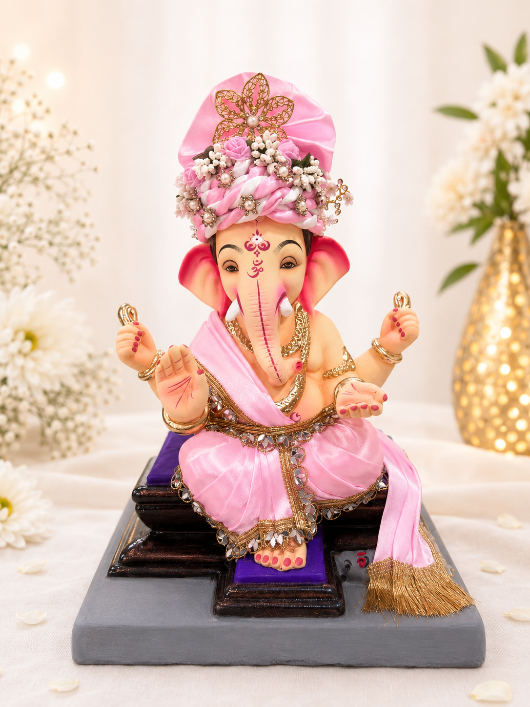 Plain Vastra Pink - 15 inches