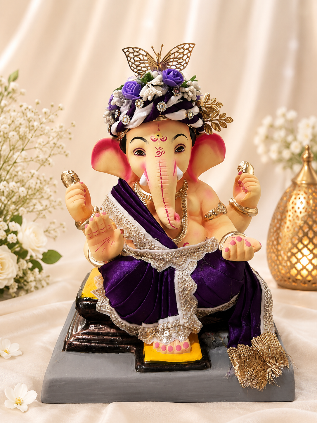 Plain Vastra Purple -12 inch