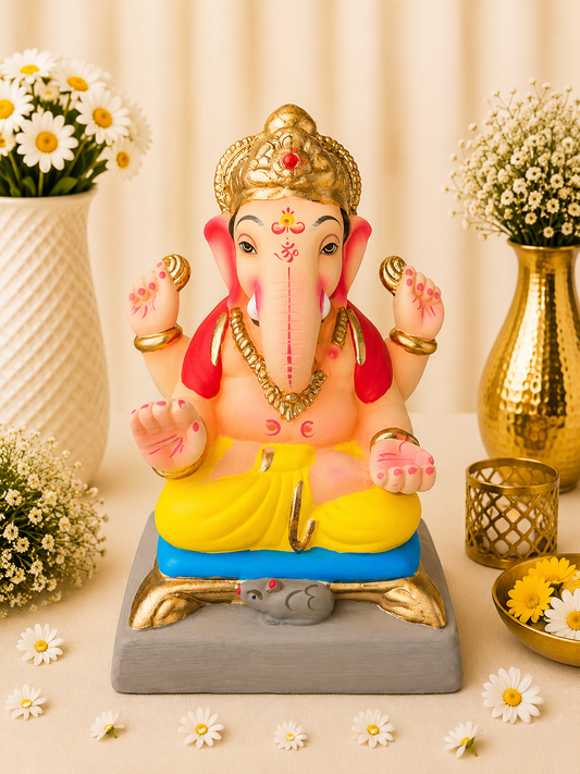 Chourang Yellow Red - 9 inch