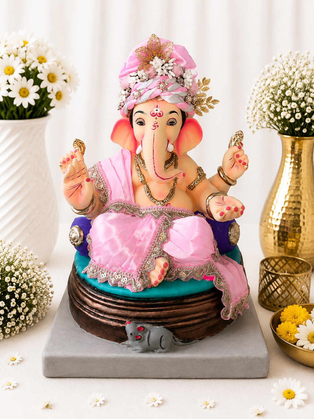 Plain Vastra Pink - 15 inch