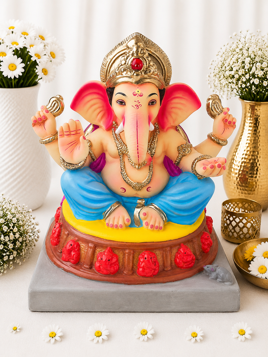 Ashtavinayak Blue Purple - 18 inch